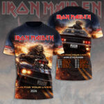 Iron Maiden 2026 World Tour 3D Apparel – TMTHU5490