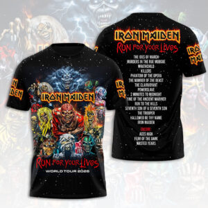 Iron Maiden 2026 World Tour 3D Apparel - HOATT17163