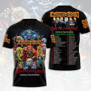 Iron Maiden 2026 World Tour 3D Apparel - HOATT17164