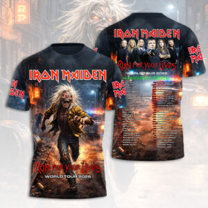 Iron Maiden 2026 World Tour 3D Apparel - HOATT17615