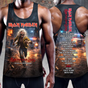 Iron Maiden 2026 World Tour Y-Back Muscle Tank Top - HOATT17652