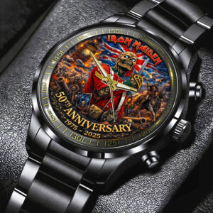 Iron Maiden Black Stainless Steel Watch - TMTHU4859