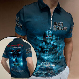 Iron Maiden Zip Polo Shirt - HOATT17643