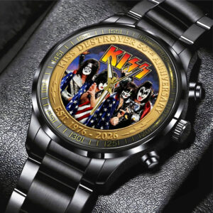 KISS Destroyer 50th Anniversary 2026 Black Stainless Steel Watch - TMTHU5236