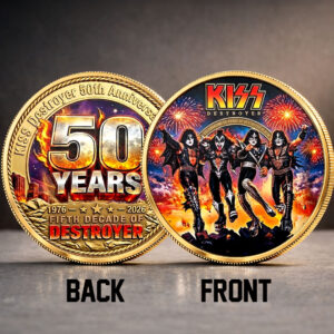 KISS Destroyer 50th Anniversary 2026 Commemorative Coin - TMTHU5334