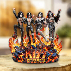 KISS Destroyer 50th Anniversary 2026 Custom Shape Acrylic Plaque - TMTHU4845