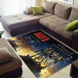 KISS Destroyer 50th Anniversary 2026 Rectangular Rug - TMTHU5277