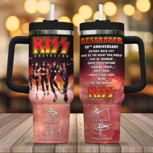 KISS Destroyer 50th Anniversary 2026 40oz Stanley Tumbler - TMTHU5150
