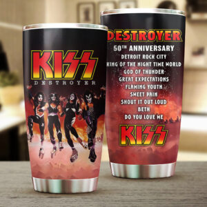 KISS Destroyer 50th Anniversary 2026 Tumbler Cup - TMTHU5081