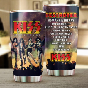 KISS Destroyer 50th Anniversary 2026 Tumbler Cup - TMTHU5082