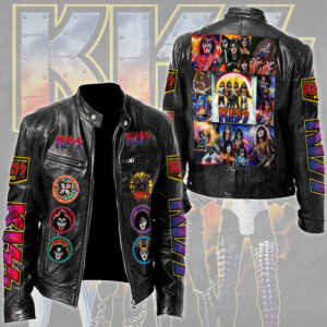 KISS Motorcycle Leather Jacket - TMTHU5074