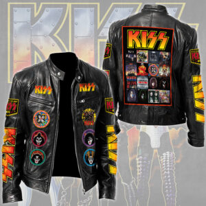 KISS Motorcycle Leather Jacket - TMTHU5168