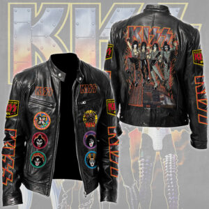KISS Motorcycle Leather Jacket - TMTHU5465