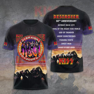 KISS Destroyer 50th Anniversary 2026 3D Apparel – GNE6122