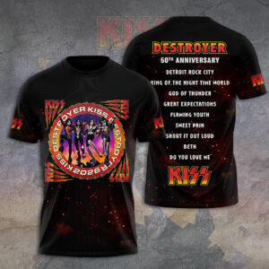 KISS Destroyer 50th Anniversary 2026 3D Apparel – GNE6124