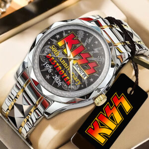 KISS Destroyer 50th Anniversary Alloy Luxury Quartz Watch - TANTN22425