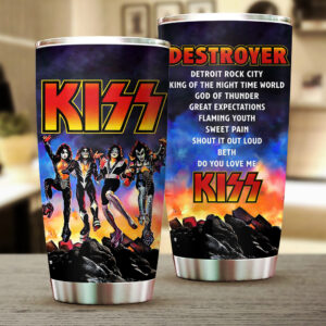 KISS Destroyer 50th Anniversary Tumbler Cup - TANTN21998