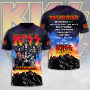 KISS Destroyer 50th Anniversary 3D Apparel - TANTN22000