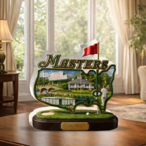 Masters Tournament 60th Anniversary Custom Shape Acrylic Plaque - HOATT17278