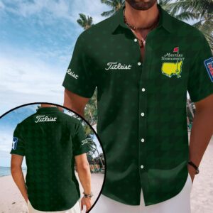 Masters Tournament x TITL Short Sleeve Button-Down Shirt – HOATT17479