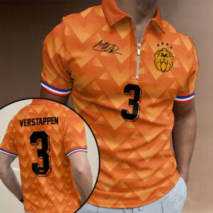 Max Verstappen Zip Polo Shirt - TANTN22474
