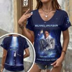 Michael Jackson 3D Women’s V-Neck T-Shirt – HOATT17634