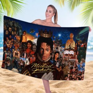 Michael Jackson Rectangle Beach Towel - HOATT17636