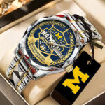 Michigan Wolverines 2026 Men’s Basketball National Champions Alloy Luxury Quartz Watch – TANTN22210