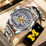 Michigan Wolverines 2026 Men’s Basketball National Champions Alloy Luxury Quartz Watch – TANTN22352