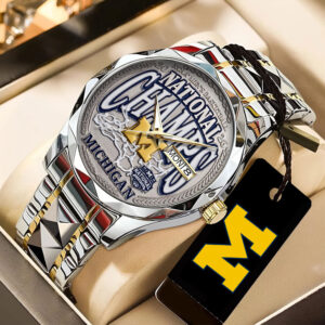 Michigan Wolverines 2026 Men's Basketball National Champions Alloy Luxury Quartz Watch - TANTN22352