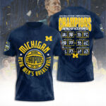 Michigan Wolverines 2026 Men’s Basketball National Champions 3D Apparel – TANTN22286