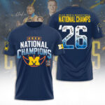 Michigan Wolverines 2026 Men’s Basketball National Champions 3D Apparel – TANTN22525