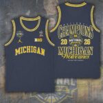 Michigan Wolverines 2026 Men’s Basketball National Champions Basketball Jersey – TANTN22327