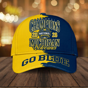 Michigan Wolverines 2026 Men’s Basketball National Champions Classic Cap - TANTN22427