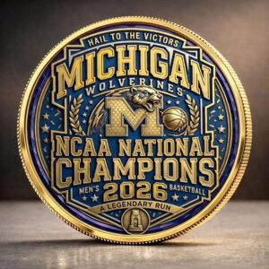 Michigan Wolverines 2026 Men's Basketball National Champions Commemorative Coin - TANTN22355
