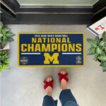 Michigan Wolverines 2026 Men’s Basketball National Champions Custom Doormat – TANTN22388