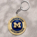Michigan Wolverines 2026 Men’s Basketball National Champions Custom Shape 2-sided Keychain – HOATT17381