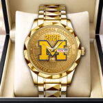 Michigan Wolverines 2026 Men’s Basketball National Champions Alloy Luxury Quartz Watch – HOATT17616