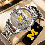 Michigan Wolverines 2026 Men’s Basketball National Champions Alloy Luxury Quartz Watch – TANTN22417