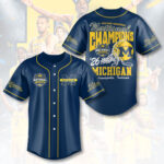 Michigan Wolverines 2026 Men’s Basketball National Champions Baseball Jersey – HOATT17412