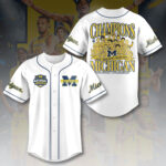 Michigan Wolverines 2026 Men’s Basketball National Champions Baseball Jersey – HOATT17511