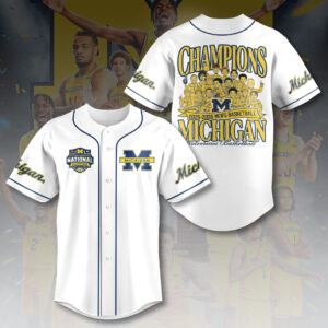 Michigan Wolverines 2026 Men’s Basketball National Champions Baseball Jersey - HOATT17511