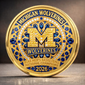 Michigan Wolverines 2026 Men's Basketball National Champions Commemorative Coin - HOATT17379