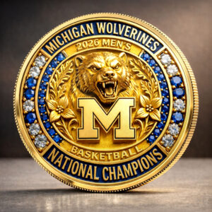 Michigan Wolverines 2026 Men's Basketball National Champions Commemorative Coin - HOATT17421