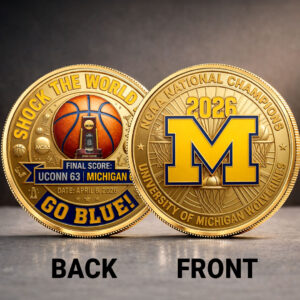 Michigan Wolverines 2026 Men’s Basketball National Champions Commemorative Coin - HOATT17509