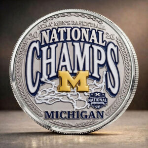 Michigan Wolverines 2026 Men's Basketball National Champions Commemorative Coin - TANTN22351