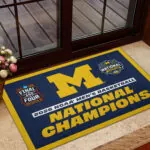 Michigan Wolverines 2026 Men’s Basketball National Champions  Custom Doormat – HOATT17572