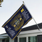 Michigan Wolverines 2026 Men’s Basketball National Champions 3D Double-side House Flag – GNE6020