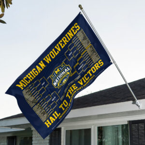 Michigan Wolverines 2026 Men’s Basketball National Champions 3D Double-side House Flag - HOATT17510