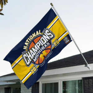 Michigan Wolverines 2026 Men’s Basketball National Champions 3D Double-side House Flag - HOATT17561